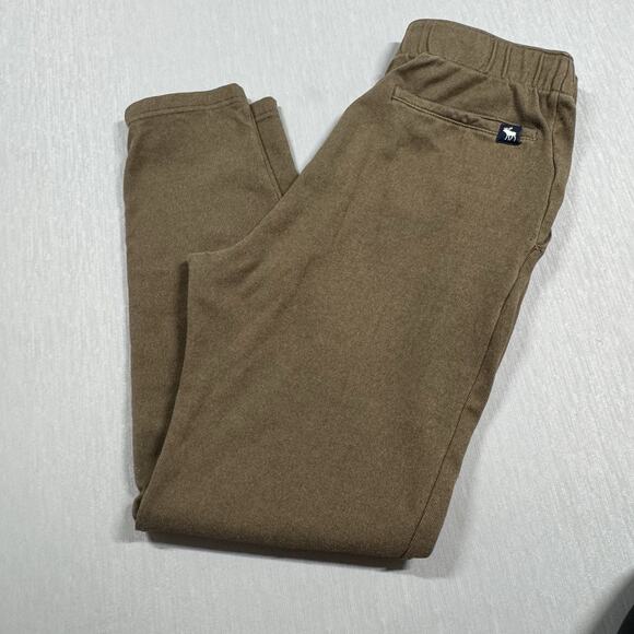 Boys ABERCROMBIE KIDS Brown Sweatpants Boys Size XL 15/16 Tapered Joggers - Picture 2 of 5